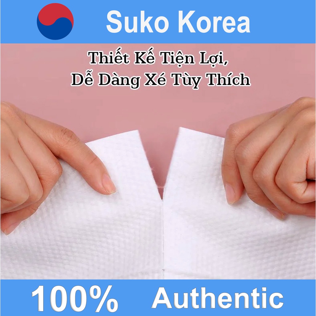 Khăn lau mặt dùng 1 lần, khăn lau mặt khô đa năng mềm mại Animerry, khăn tẩy trang