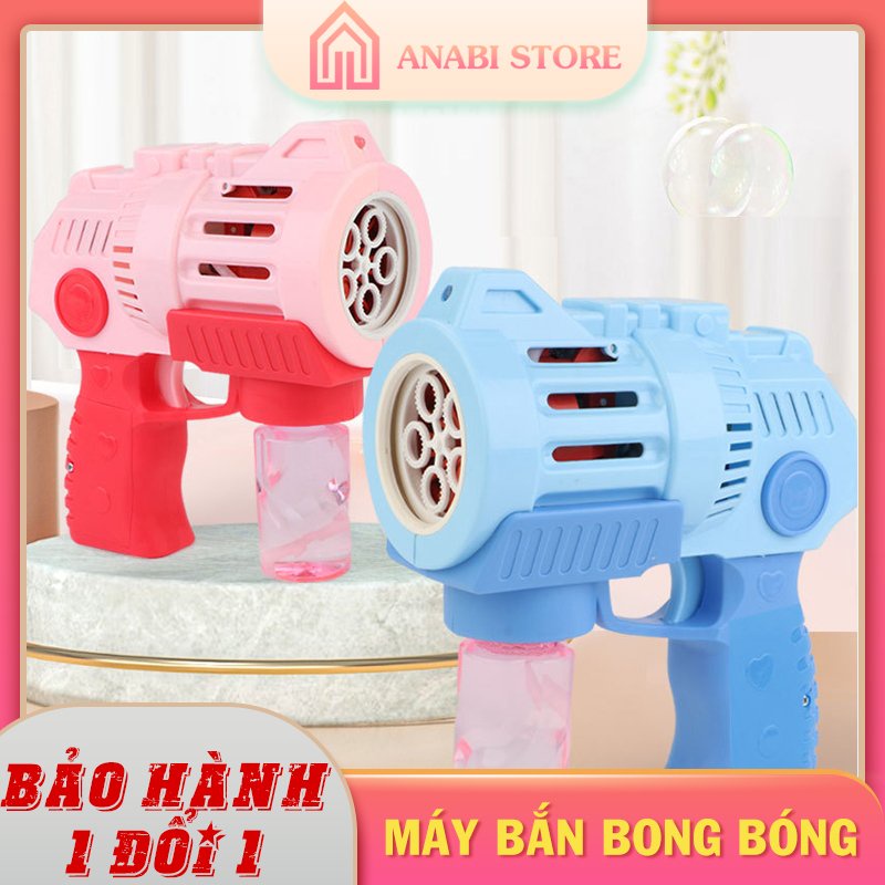 Máy Bắn Bong Bóng 5 nòng cỡ lớn ANABI kèm 4pin AA (tặng thêm 1 gói nước pha bong bóng 10ml)