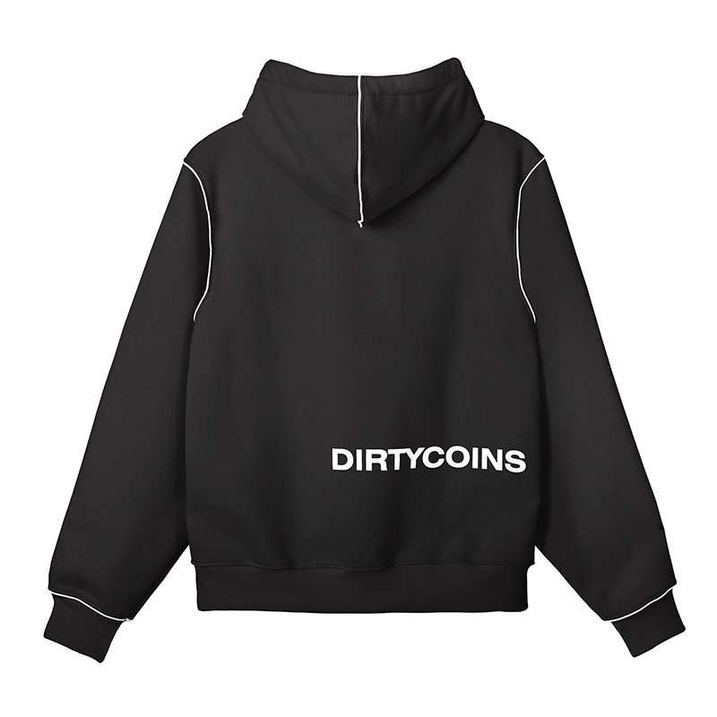 Áo khoác DirtyCoins Basic Zipped Hoodie - Black