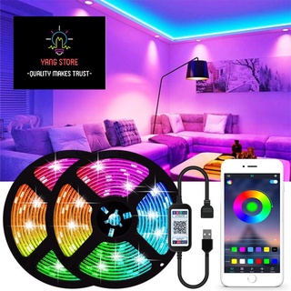 Đèn led tiktok 5M đổi màu RGB Đèn trang trí phòng ngủ bàn làm việc điều khiển bluetooth qua app