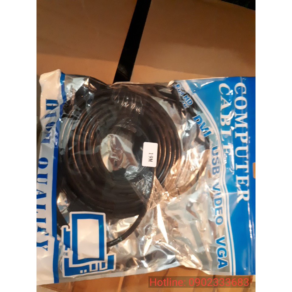Cáp hdmi 19m full hd | dây hdmi 19m tròn đen