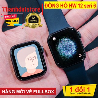 Đồng Hồ Thông Minh HW12 Xanh Navy Đổi được hình nền ,Thay được dây, Màn Hình 4K, Tràn Viền,Chống Nước