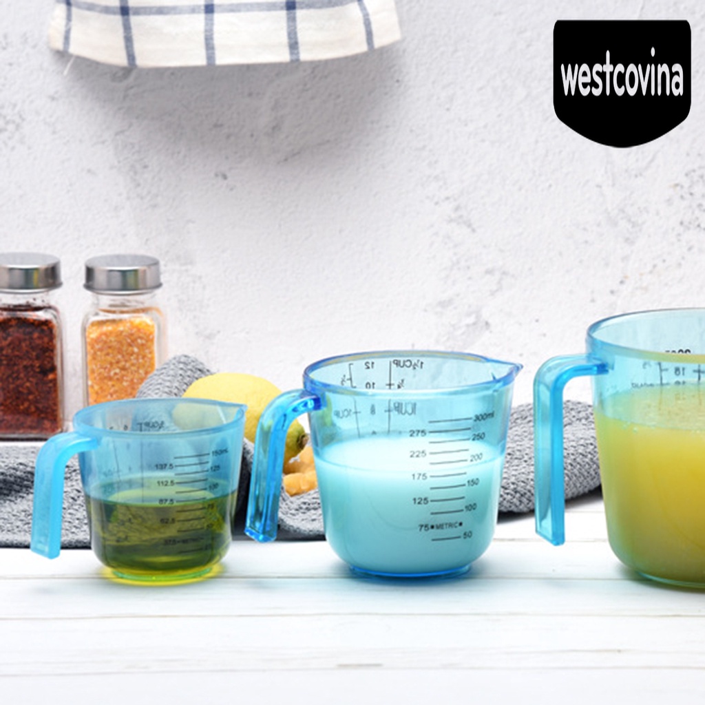 [Hot]☀ Cốc Đo Lường Trong Suốt Có Tay Cầm Tiện Dụng Cho Nhà Bếp
