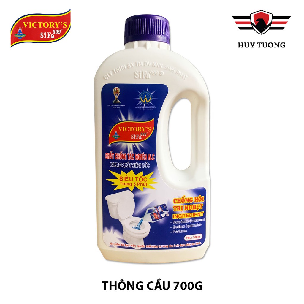 Chất thông tắc Cống và Cầu Victory's Sifa999 Siêu mạnh 700g cao cấp - Huy Tưởng