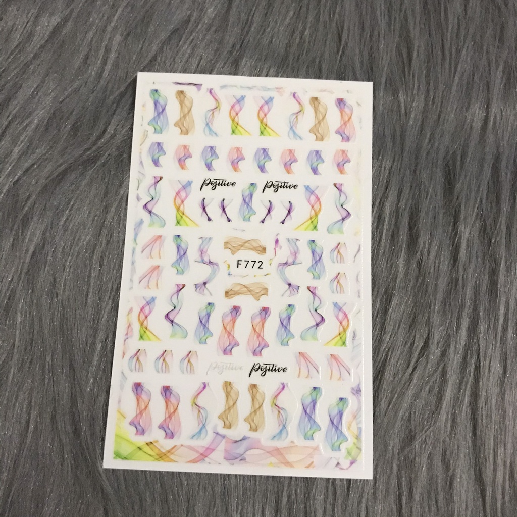 Sticker dán móng tay dải lụa