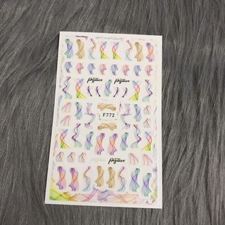 Sticker dán móng tay dải lụa