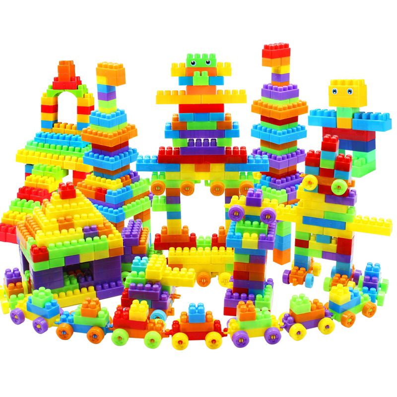 [Xả hàng hộp xấu]Bộ lắp ráp 404-210 chi tiết tặng kèm hộp đựng stickers giấy hướng dẫn