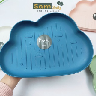 Khay hình mây lúa mạch đựng bát, bánh, trái cây SammBaby
