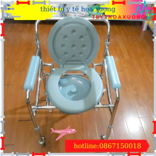 [Hàng chính hãng] Ghế Bô Vệ Sinh Cho Người Già Có Bánh Xe Lucass G-96