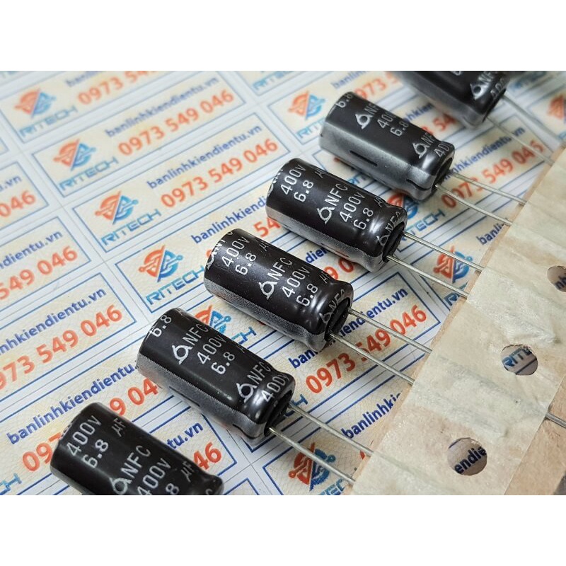 [Combo 20 chiếc] Tụ hóa 6.8uF 400V kích thước 8x16mm hàng chính hãng