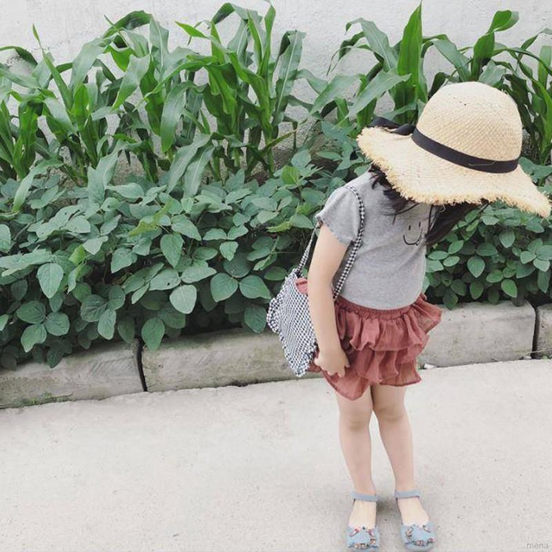 Chân váy xòe xếp tầng xinh xắn cho bé gái