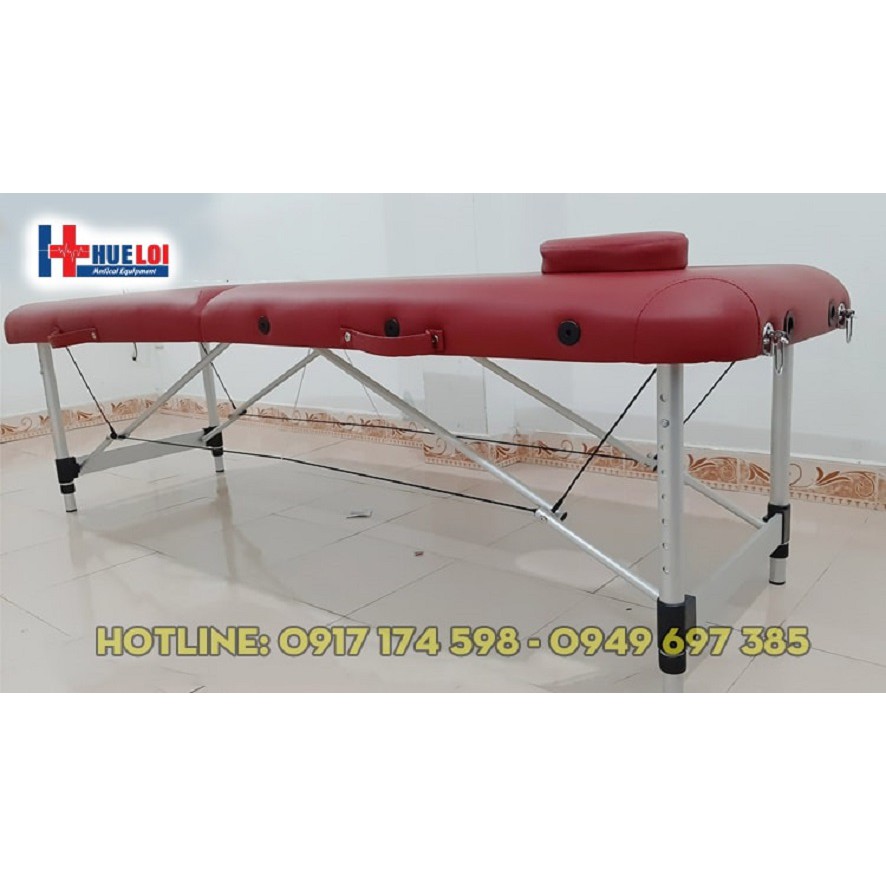 Giường vali di động chân hợp kim nhôm cao cấp HL4 - Giường spa - Giường massage