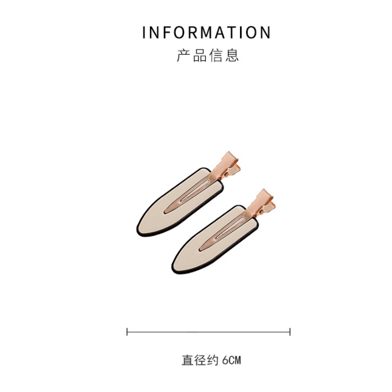 Kẹp tóc mái không đường may thời trang mới (hai mảnh)