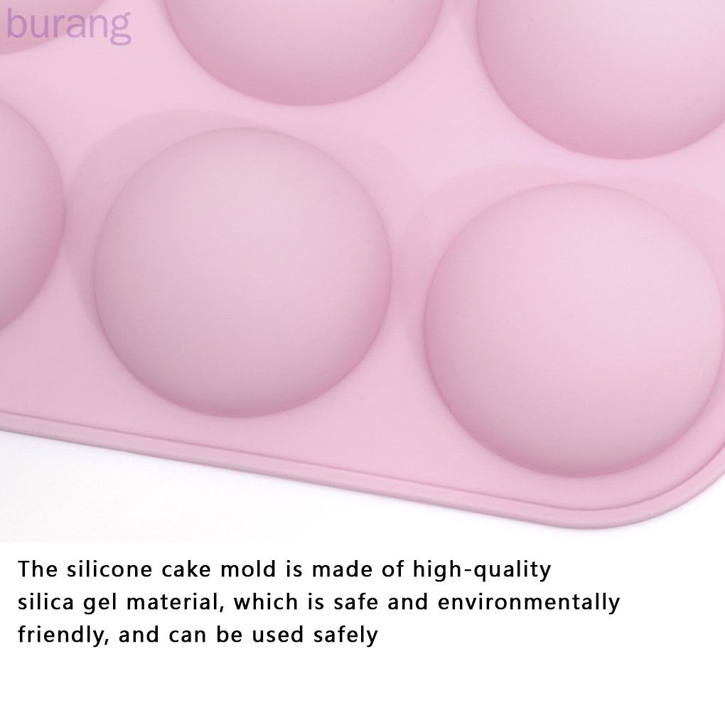 Khuôn silicone làm bánh/ socola hình tròn tiện lợi