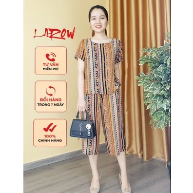 Đồ bộ thời trang Deni chất Tole lạnh hoa tiết đẹp nhiều màu mềm mịn thoáng mát sang trọng thoải mái mã 1423