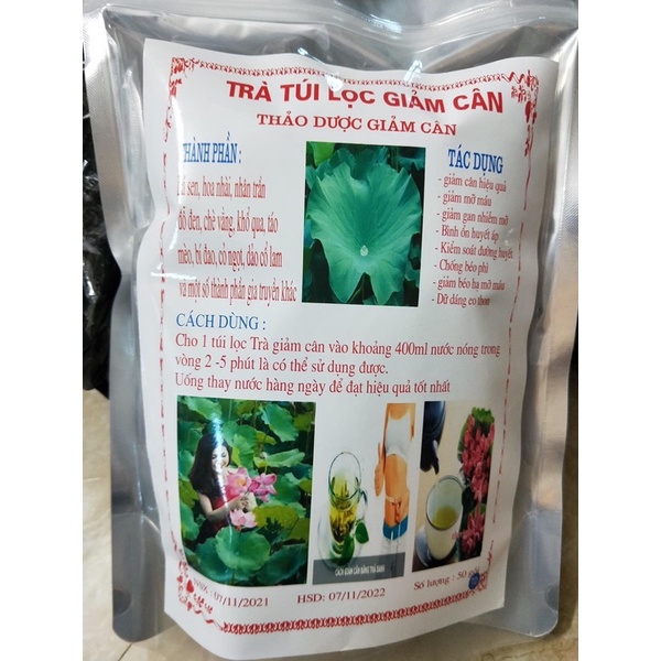 Trà túi lọc thảo dược giảm cân hiệu quả