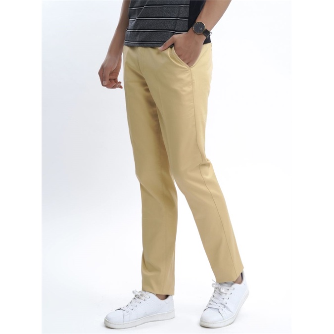 Quần kaki nam Aristino  ly vĩnh viễn , cotton thấm hút ,có tú sau AKK015S7-regular
