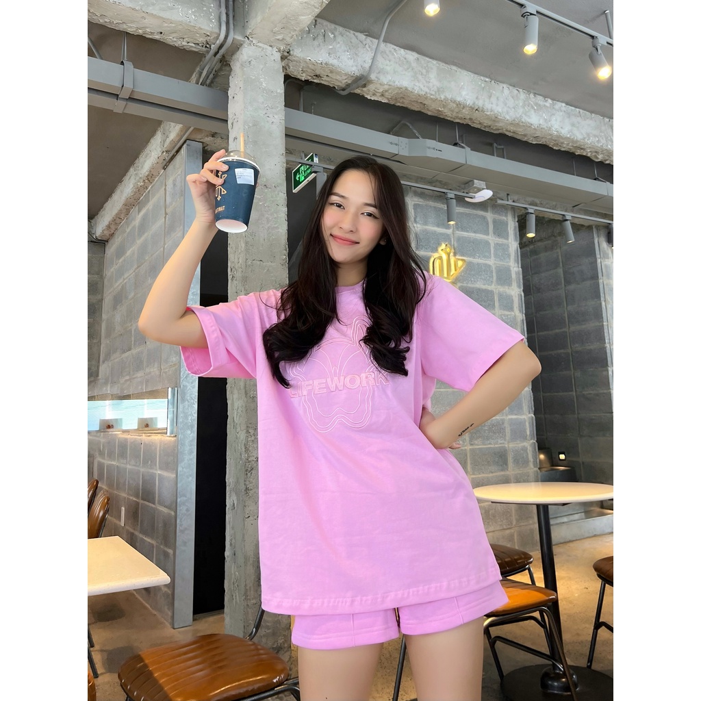 (HÀNG XUẤT XỊN) Áo thun Lifework  PK1208 5 màu thêu full xịn Hàn 2022 Về bảng màu hot, best seller Hàng đẹp, Vãi xuất dư