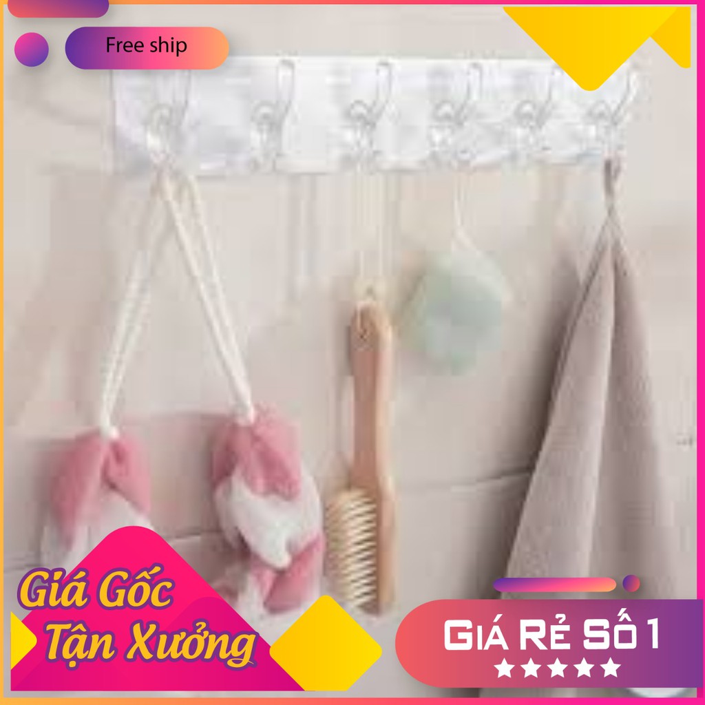 MÓC DÁN TƯỜNG TRONG SUỐT 6 NHÁNH SIÊU DÍNH
