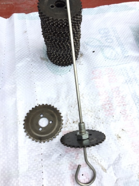 Nhông đĩa cam chế lò quay thịt tự động