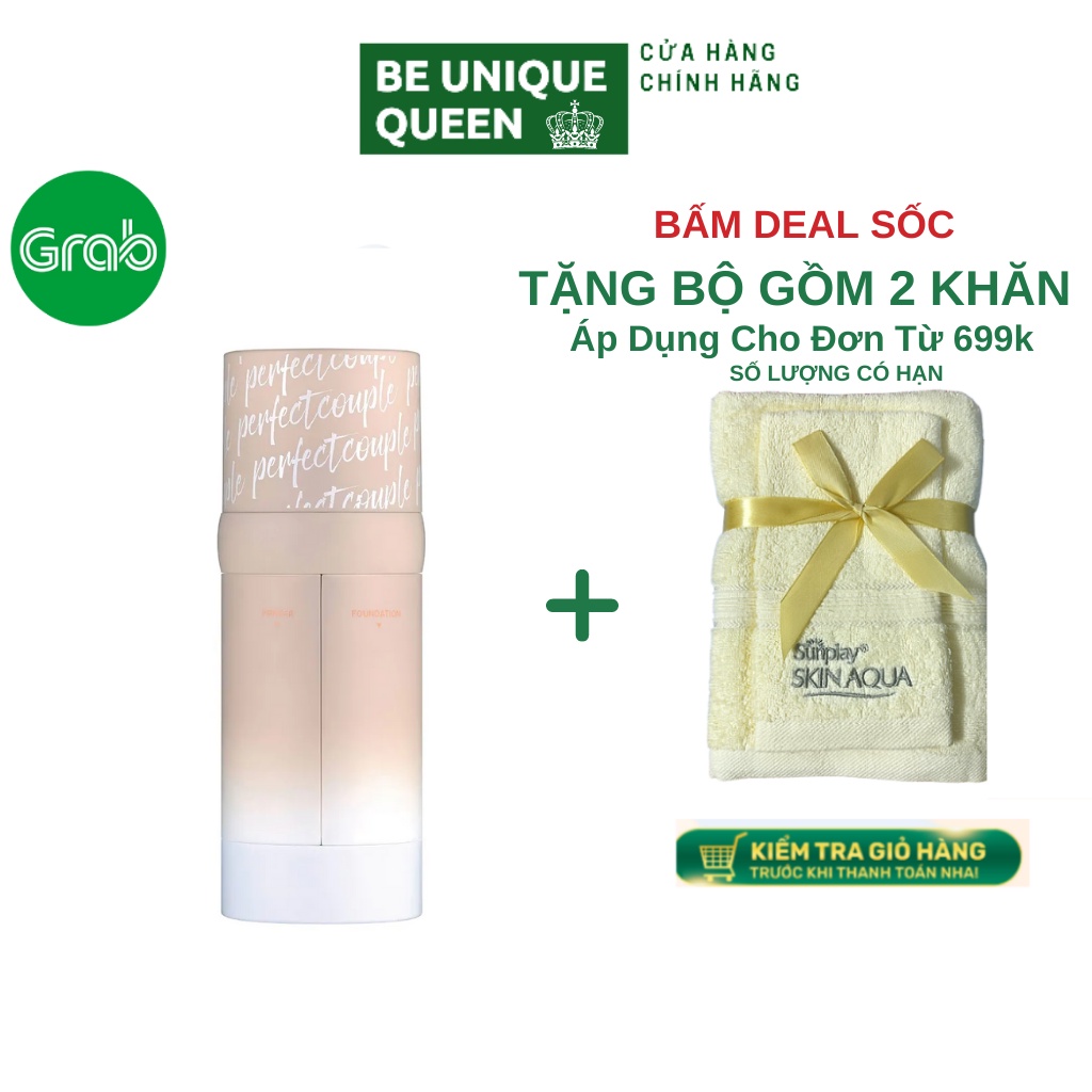  [CHÍNH HÃNG] Kem nền Kèm Kem Lót Lemonade Perfect Couple Dual Foundation 30g