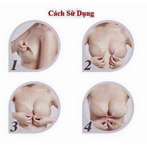 Áo ngực dán cánh tiên cài trước tạo khe nâng ngực màu đen/ da - Áo Ngực Dán Nâng Ngực P15