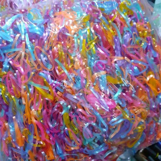 Sỉ 1kg thun cột tóc màu nhũ (Bản đại/Bản trung)