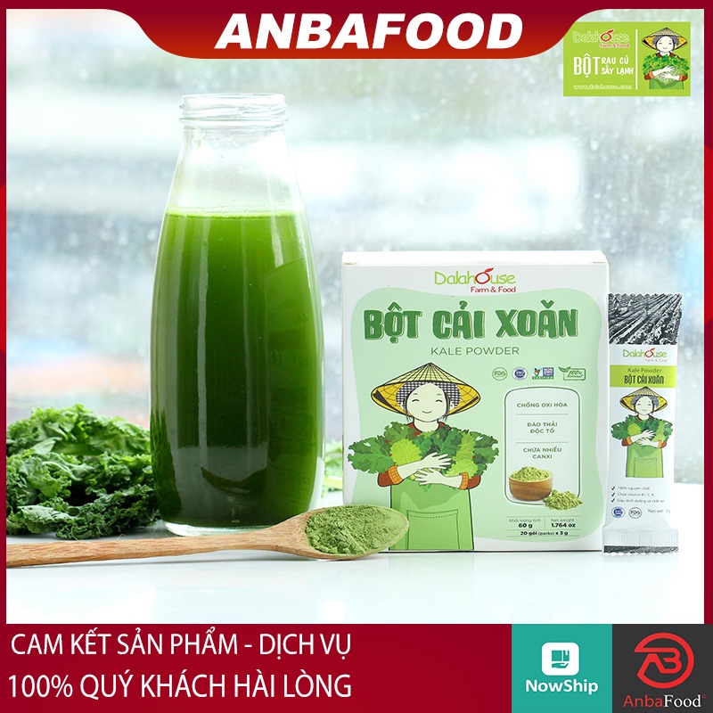 BỘT CẢI XOĂN KALE 50gr - THỰC PHẨM SẠCH TỪ RAU CỦ QUẢ