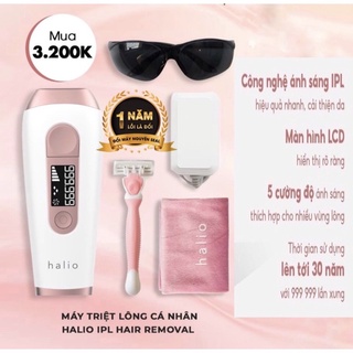 MÁY TRIỆT LÔNG CÁ NHÂN HALIO IPL HAIR REMOVAL DEVICE [Bảo hành 1 năm]