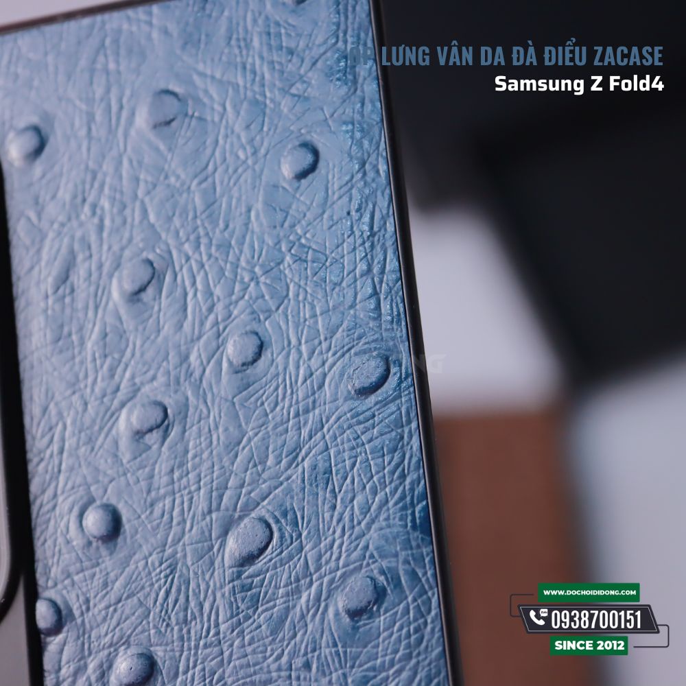 Ốp Lưng Vân Da Đà Điểu Samsung Z Fold4 Zacase