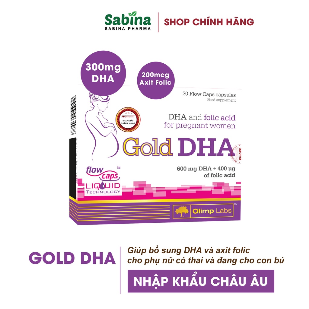 [Chính Hãng] Bộ đôi sắt Chela Ferr Forte và Gold DHA (Olimp labs) Cho Bà Bầu