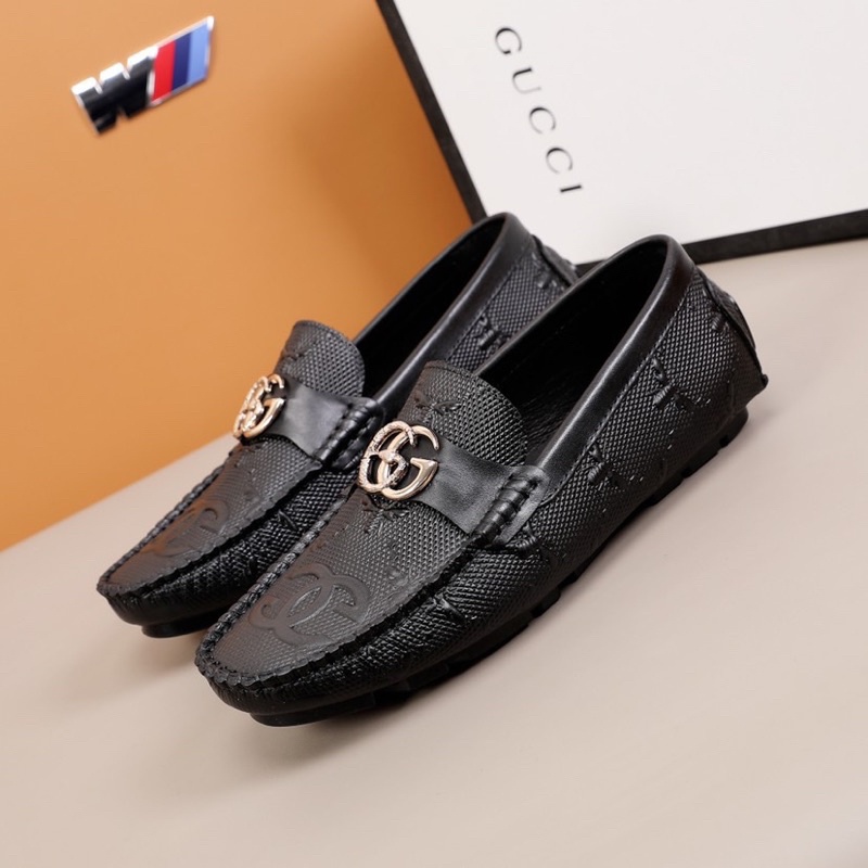 Giày lười da nam Gucci GC da thật cao cấp dập vân nổi