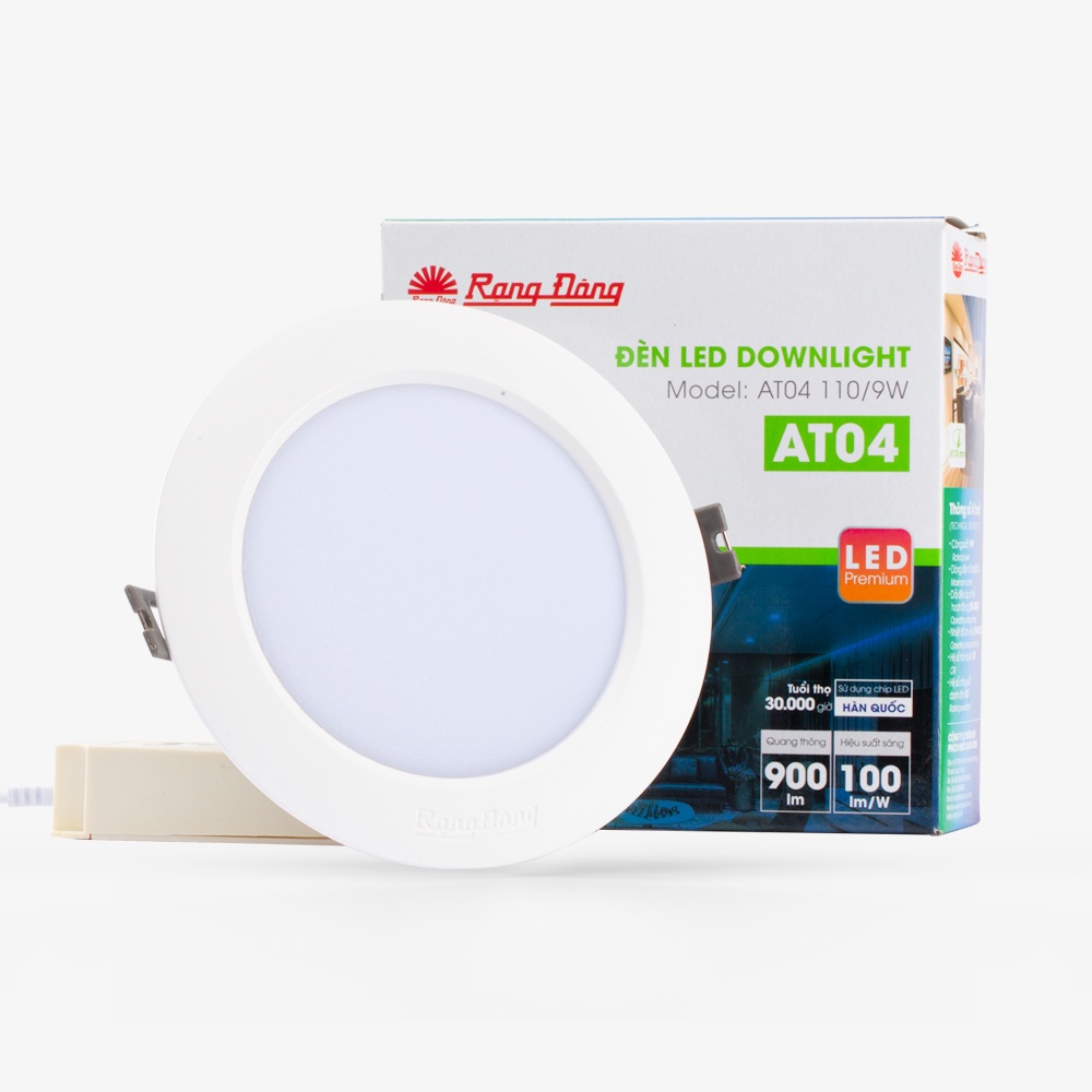 Đèn LED âm trần Downlight 9w Rạng Đông AT04 110/9w