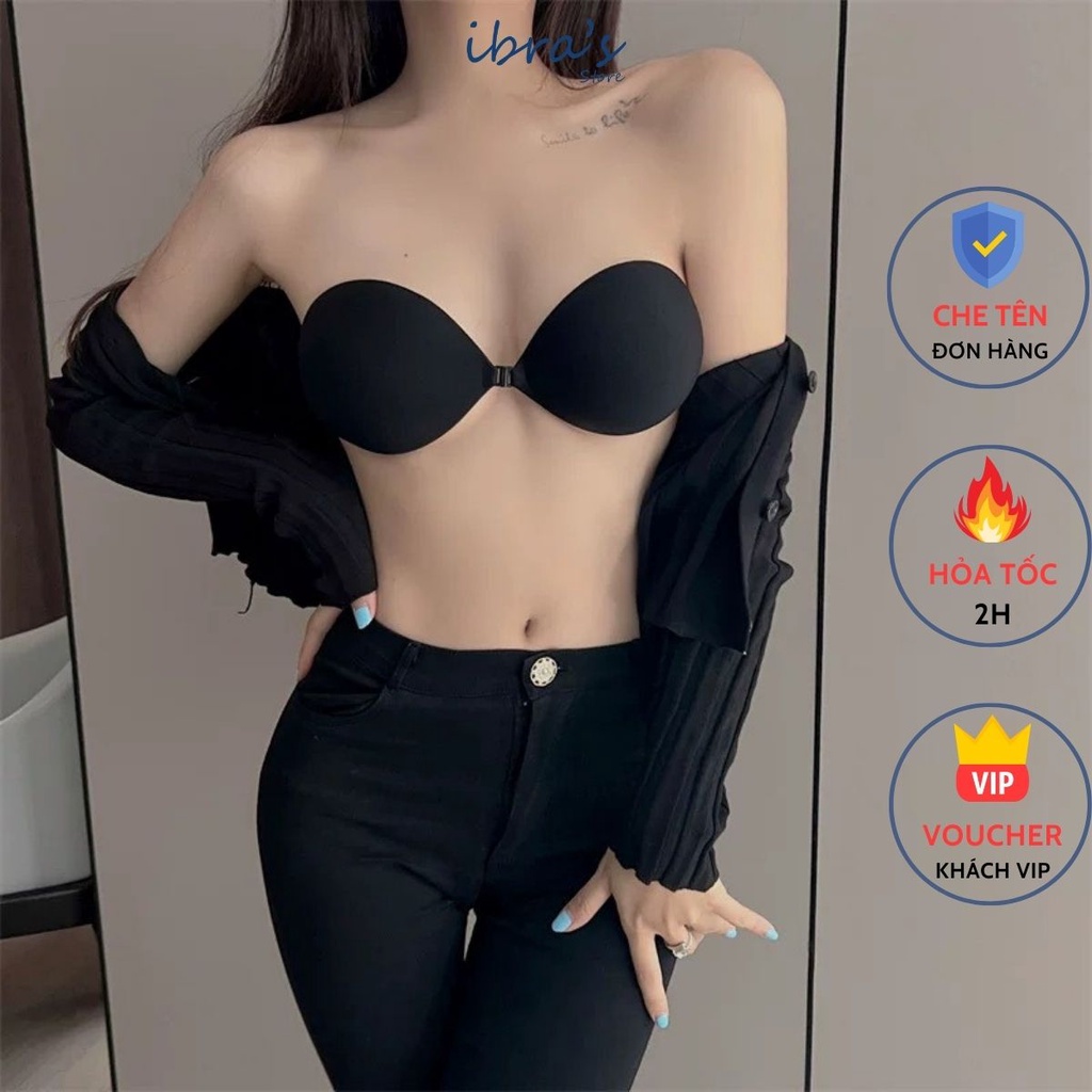 Miếng Dán Nâng Ngực IBRA'S STORE Áo Dán Ngực Cao Cấp Tạo Khe Chống Tụt Định Hình Tốt, Miếng Dán Ti Tàng Hình IBRA PK8