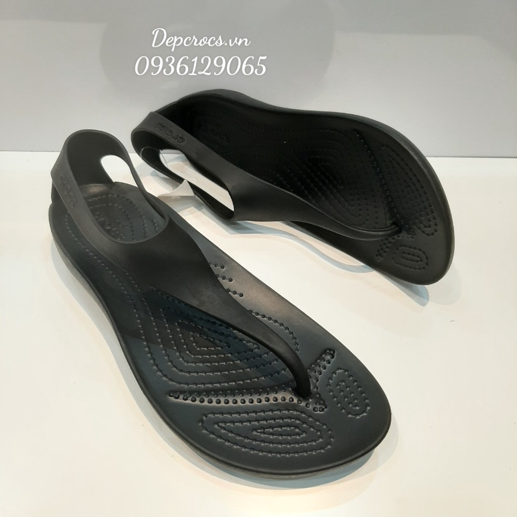 (Chính hãng) Sandal crocs Sexy chính hãng, xăng đan xỏ ngón cross nữ nhựa cao cấp - Crocshouse