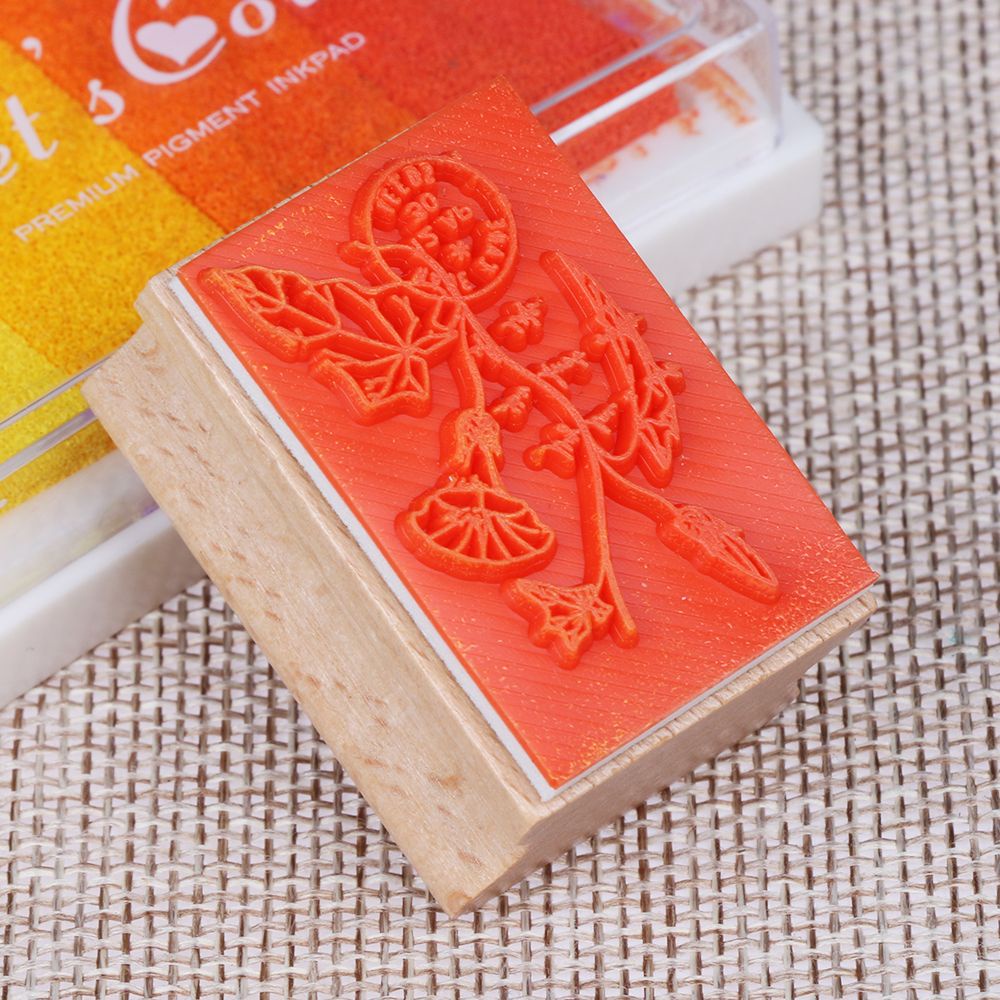 Con Dấu Bằng Gỗ Cao Su In Họa Tiết Chữ Phong Cách Cổ Điển Dùng Trang Trí Sổ Tay/ Nhật Ký DIY