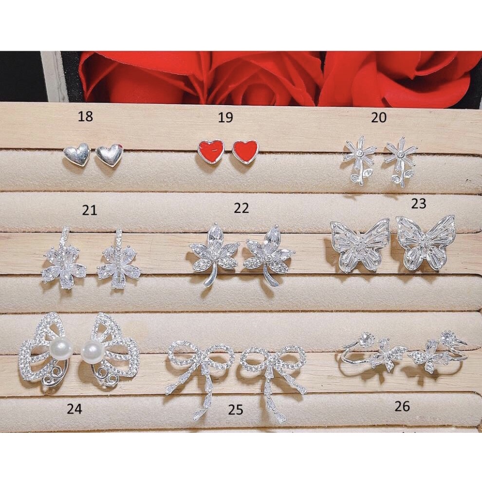 Bông tai chuẩn bạc ta . Giảm giá kịch sàn