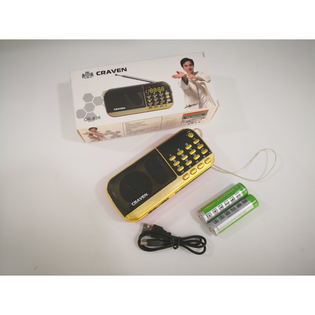 Loa Nghe Nhạc Usb Thẻ Nhớ FM Craven CR-836s
