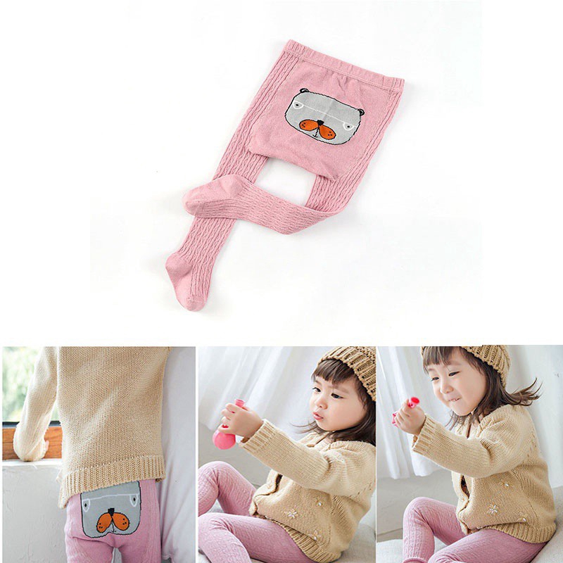 Quần tất cotton hoạt hình thời trang cho bé gái dễ thương