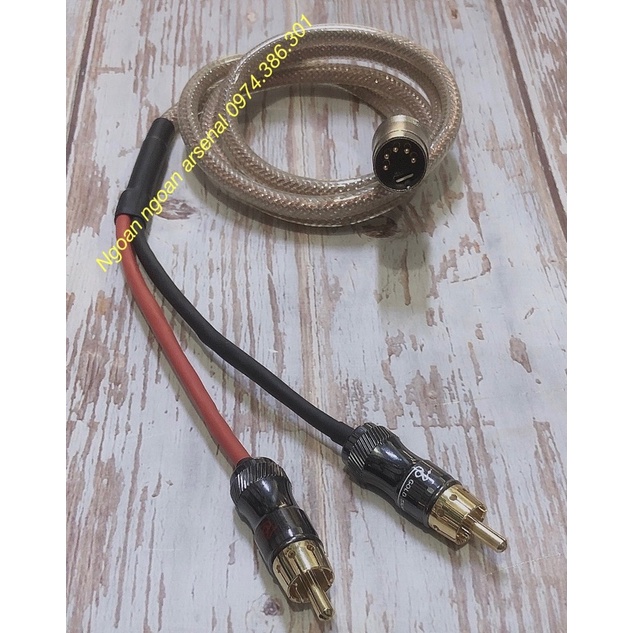 Dây âm thanh chuẩn MIDI 5 chân Đức ra Jack AV rca dương. Hàng chế theo yêu cầu. Báo giá 1 sợi