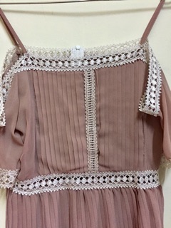 Váy dập li 2 tầng