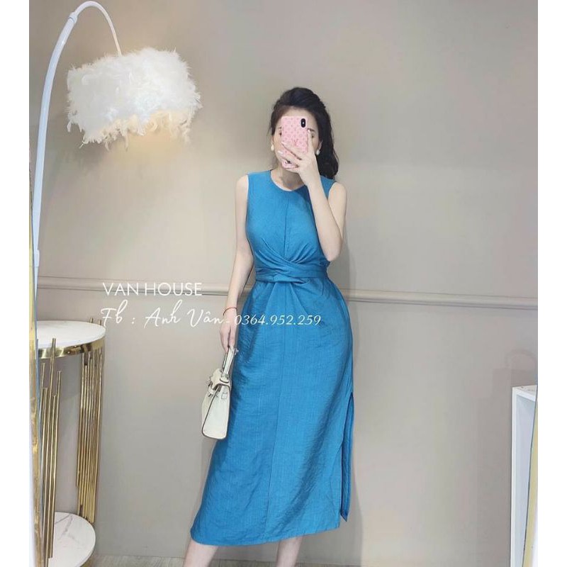 BÁN SỈ VÁY XANH BLUE BUỘC EO | BigBuy360 - bigbuy360.vn
