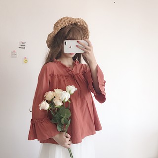 [order] Áo bèo tay loe tiểu thư Ulzzang