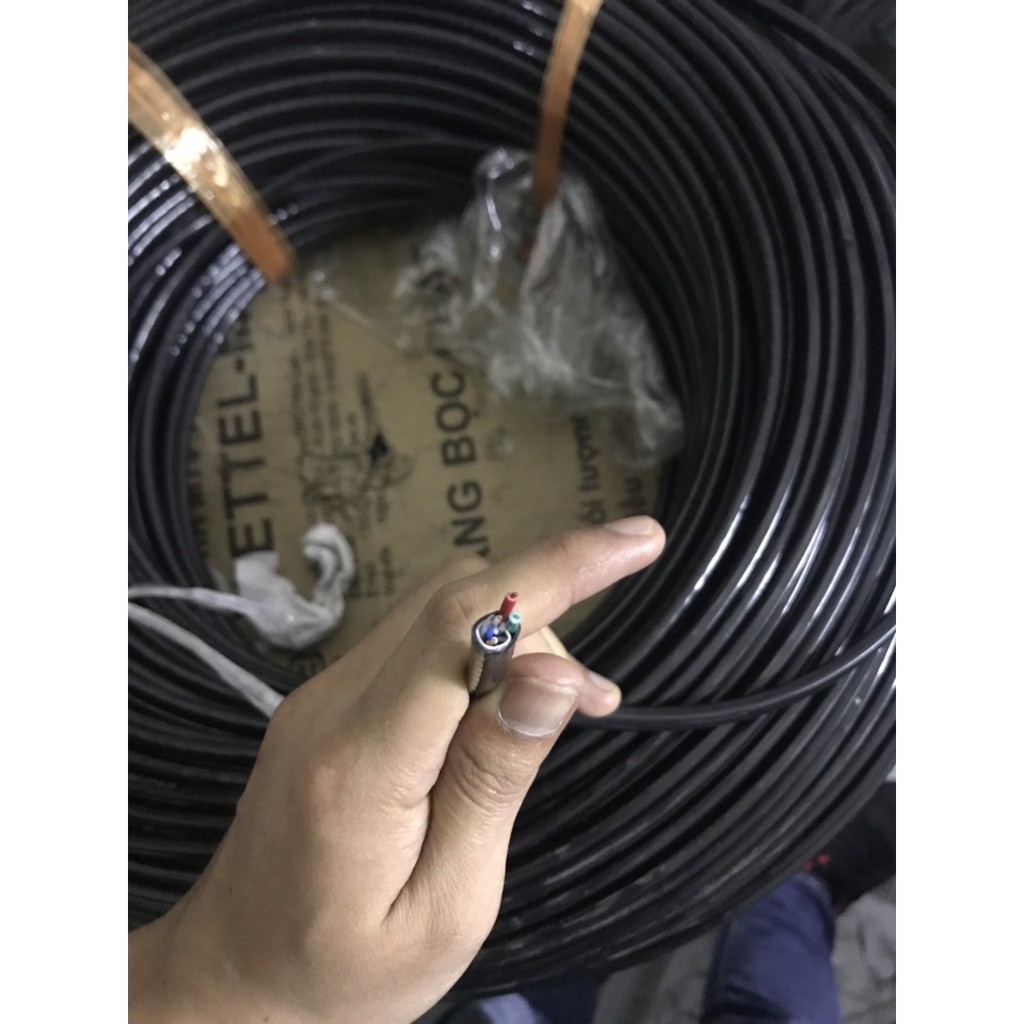 Dây Cáp Mạng 8 Lõi Liền Nguồn Chuyên Dùng Cho Camera, Chống Nhiễu, Tốc Độ Cao,Siêu Bền, Truyền Tín Hiệu Ổn Định, Giá Rẻ
