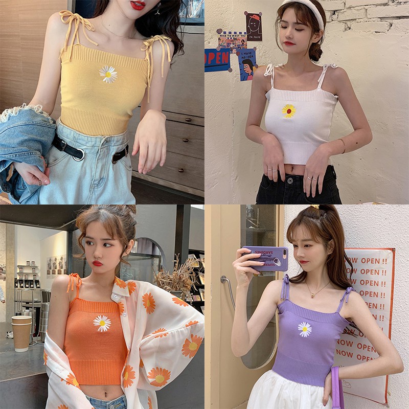 Áo hai dây kẻ ca rô gợi cảm cho nữ