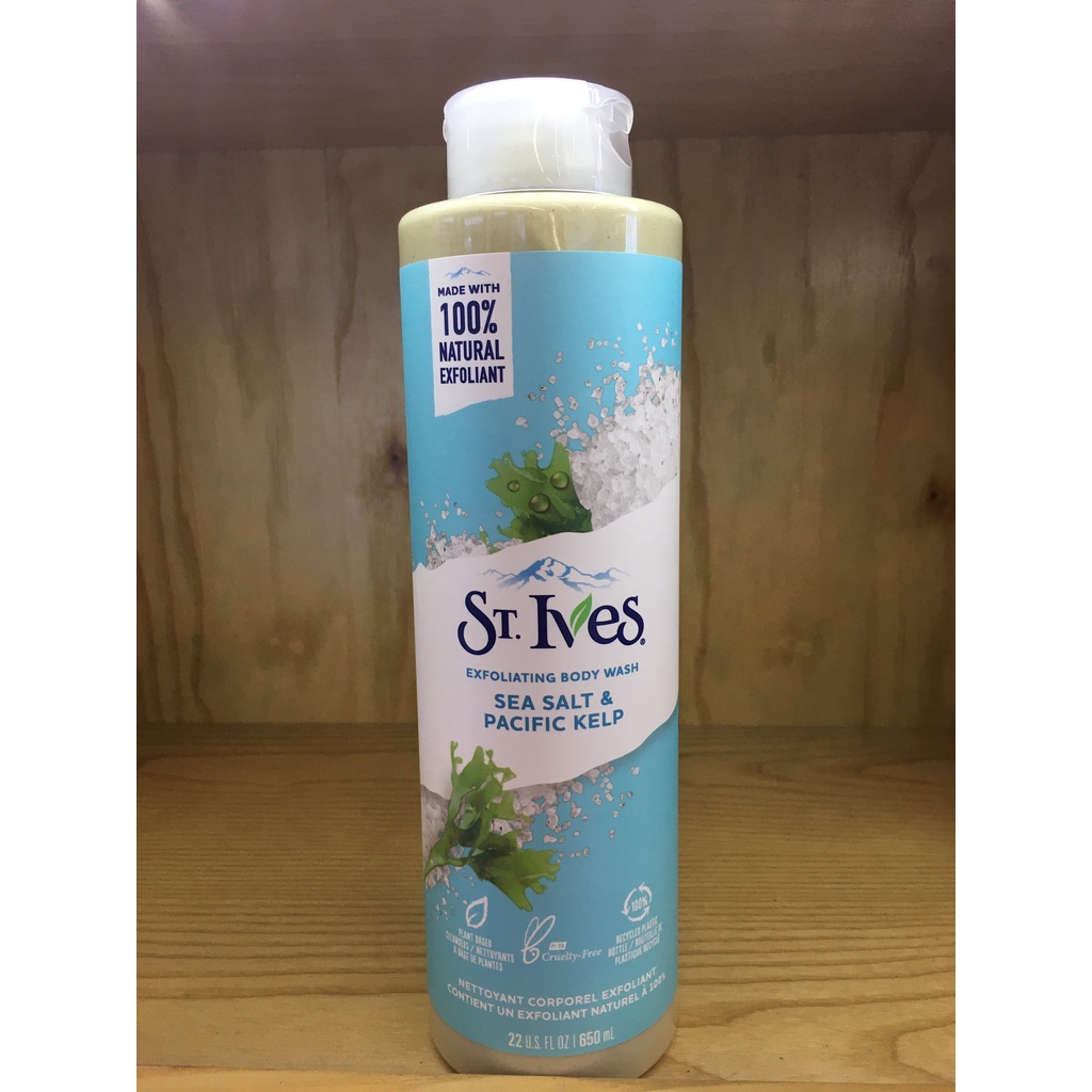 Chính hãng-Sữa Tắm ST.IVES 650ML Cam chanh/ Muối Biển /Yến mạch Bơ- Bao bì mới