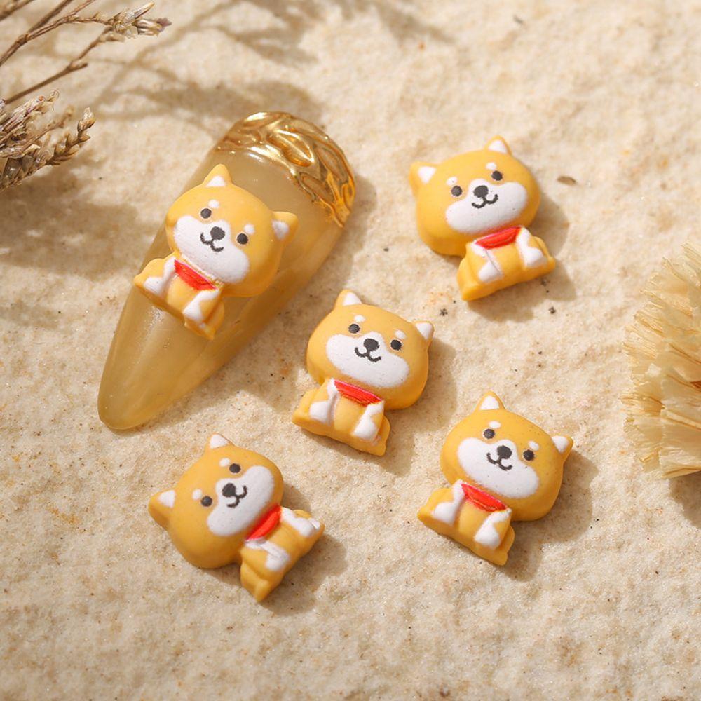 Phụ Kiện Trang Trí Móng Tay 3D Bằng Nhựa Resin Dễ Thương Thời Trang Năm Mới