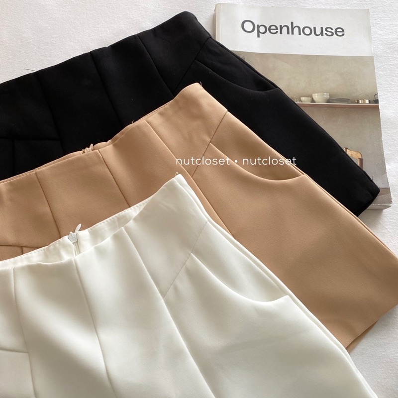 Quần short cạp cao khoá sau (9960) _ Q0149 | BigBuy360 - bigbuy360.vn