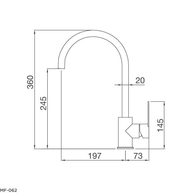 [TRẢ GÓP 0%] Vòi rửa chén Malloca MF-062 Đồng thau sơn giả đá (màu kem) - Nhập khẩu Ý - Bảo hành 3 năm