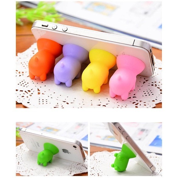 Bộ 10 Con heo nhiều màu hít giữ điện thoại đa năng PeepVN
